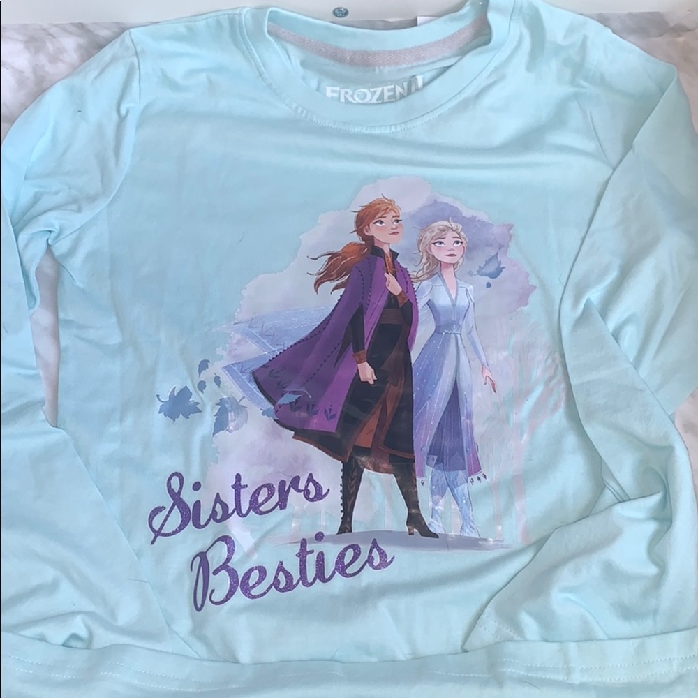 NWT Girls Disney Frozen 2 Long Sleeve Shirt 10/12